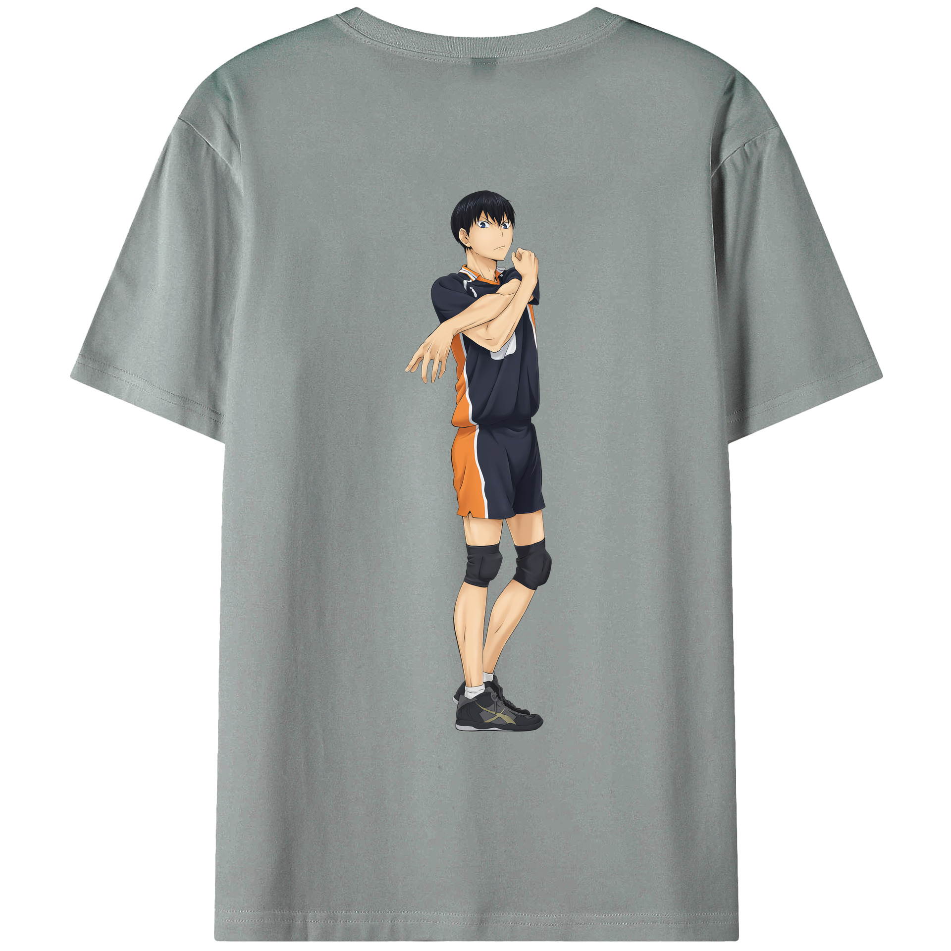（画像用） ハイキュー!! Haikyu!! 綿100％ メンズ半袖Tシャツ（バックプリント） 通気性
